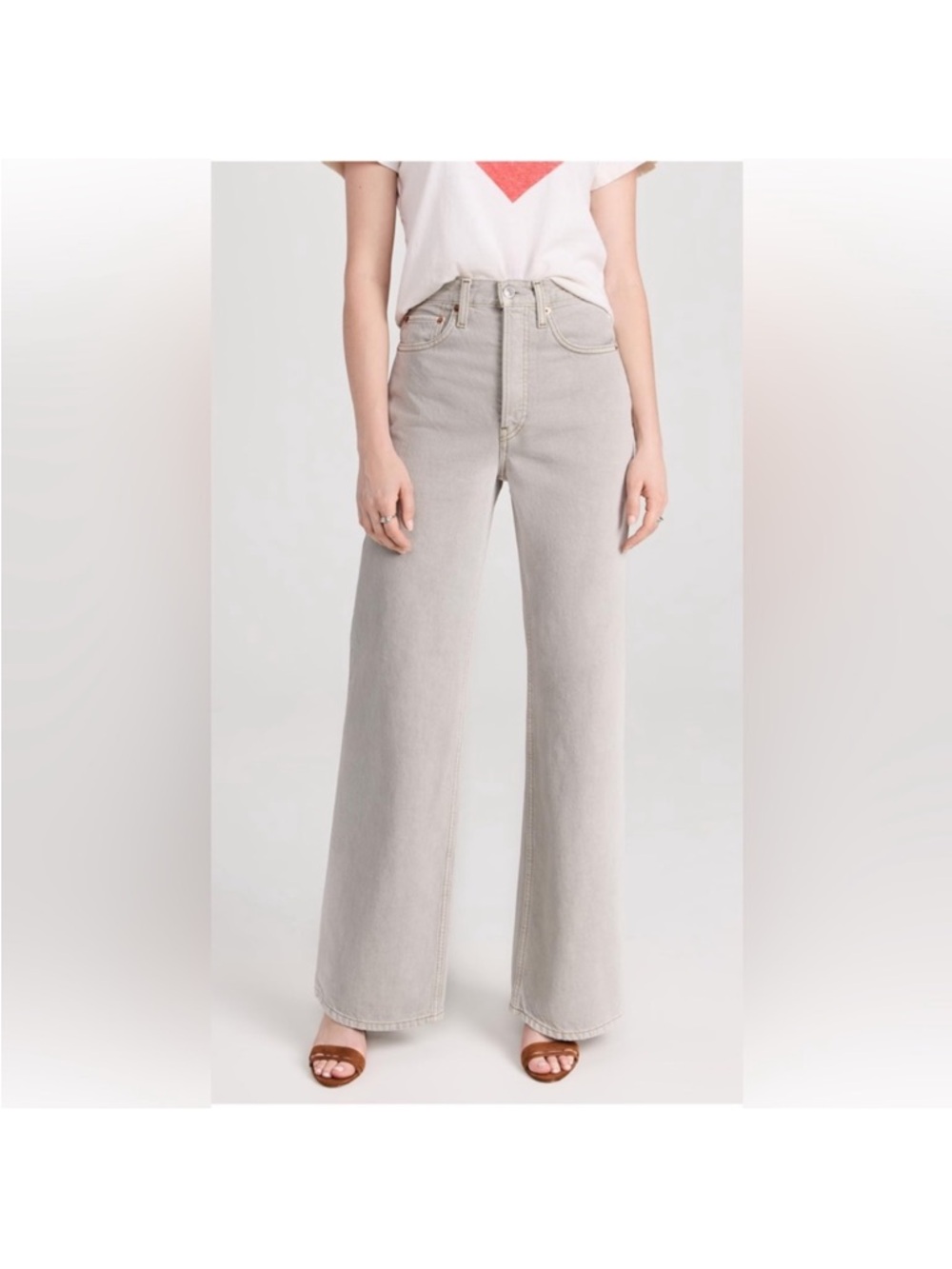 RE/DONE 70's ultra high rise wide leg jeans - Picture 2 of 6